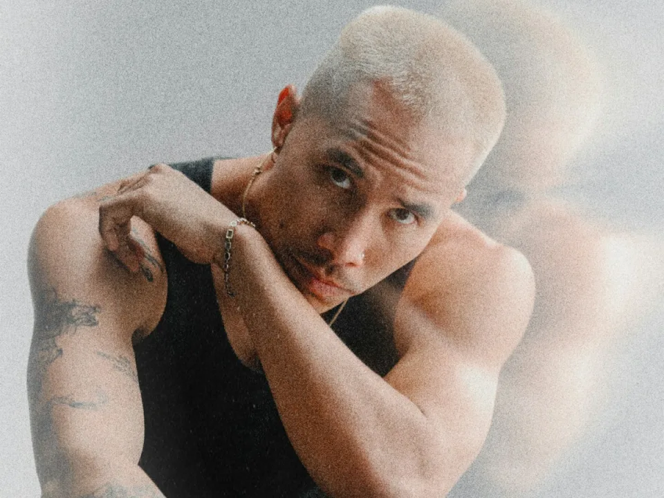 Man with a short buzz cut hairstyle
